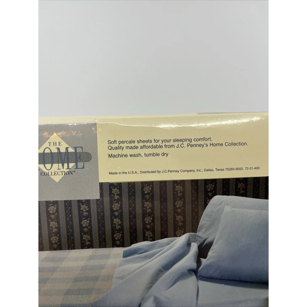 Vtg Twin Extra Long Flat Sheet Light Camel JC Penney USA NWT 66